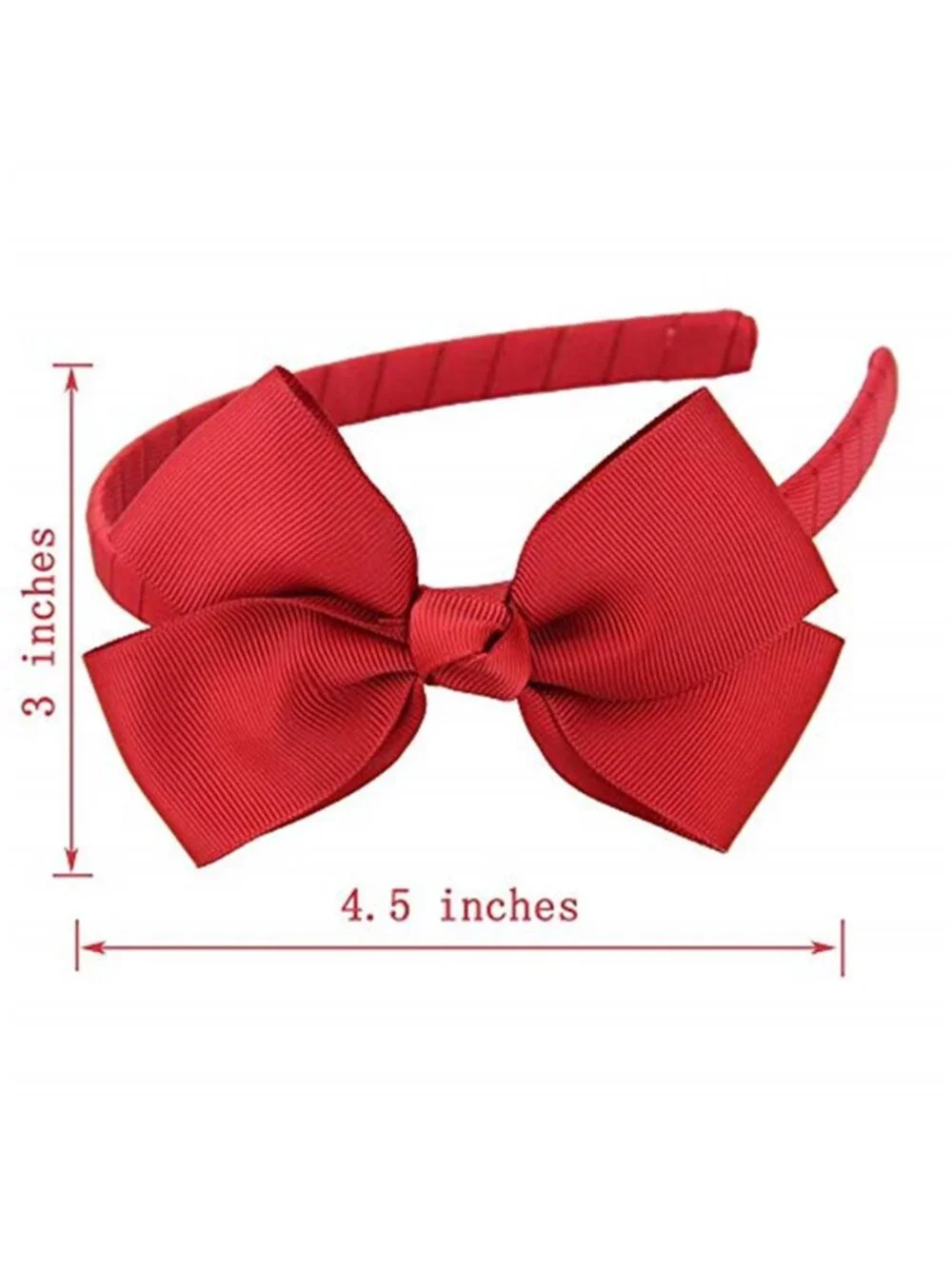 Toddler Grosgrain Ribbon Hair Bow Headband Elastic School Hair Accessory